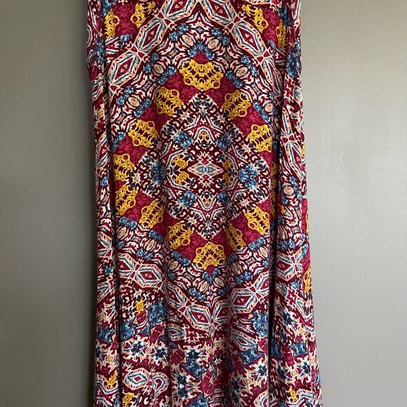 Anthropologie Maeve Lilt Swing Dress Size Small Sleeveless Red Stretch Jersey - Picture 13 of 16